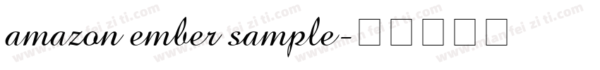 amazon ember sample字体转换